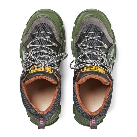 GUCCI LEATHER FLASHTREK LOW TOP SNEAKERS (men’s) - Picture 7 of 7